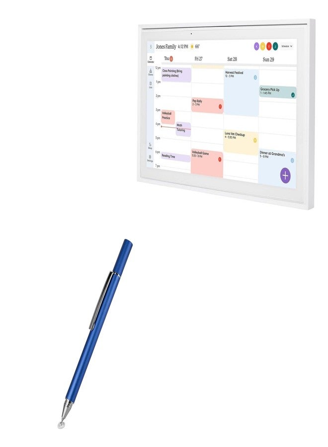 BoxWave Stylus Pen Compatible with Skylight Calendar (15 inch) - FineTouch Capacitive Stylus, Super Precise Stylus Pen - Lunar Blue - Image 1