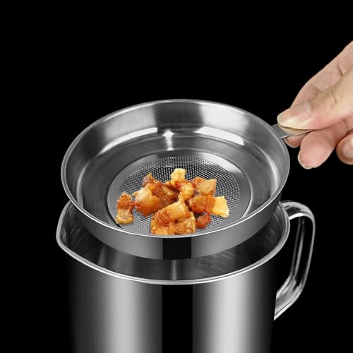 Golf Bacon Grease Container,Kitchen Oil Container Can with Strainer and Anti-slip coaster tray for Store Meat Frying Oil and Cooking Grease Storage - Image 5