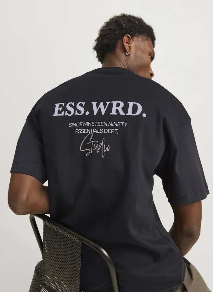 JACK & JONES Graphic Crew Neck Regular Fit T-Shirt