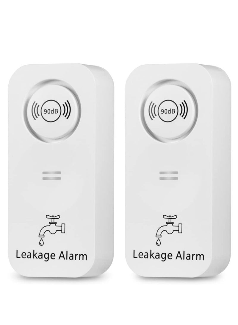 SYOSI Water Leak Detector, 2 Pack Water Sensor Detector and Water Level Sensor Alarms, Work Alone and Doesn't Require Any Wiring or Setup, Use for Your Bathroom, Laundry Room, Kitchen - Image 1