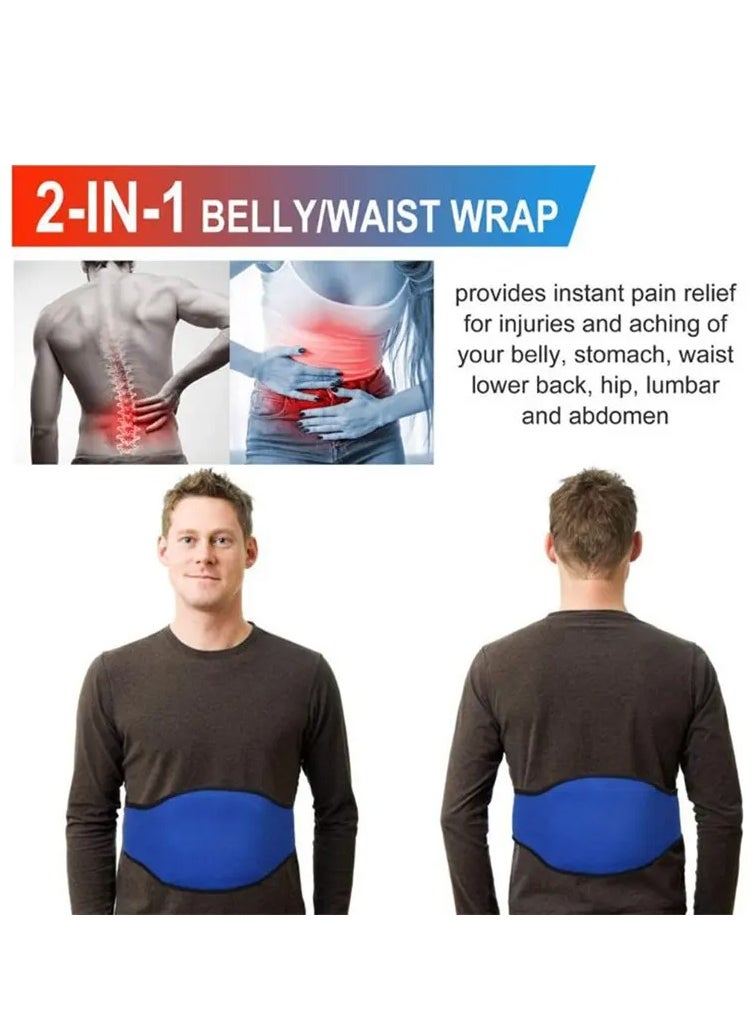 Ritecare - Hot and Cold Reusable Gel Packs For Pain Relieve, Large Gel Pack with Neoprene Wrap, Therapy for Waist, Back, Period pain, Neck & Shoulder Injuries, Swelling, Bruises and Inflammation. - Image 1