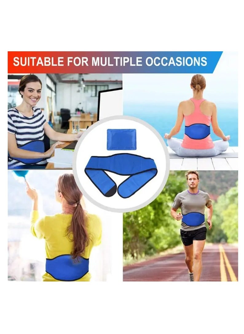 Ritecare - Hot and Cold Reusable Gel Packs For Pain Relieve, Large Gel Pack with Neoprene Wrap, Therapy for Waist, Back, Period pain, Neck & Shoulder Injuries, Swelling, Bruises and Inflammation. - Image 1