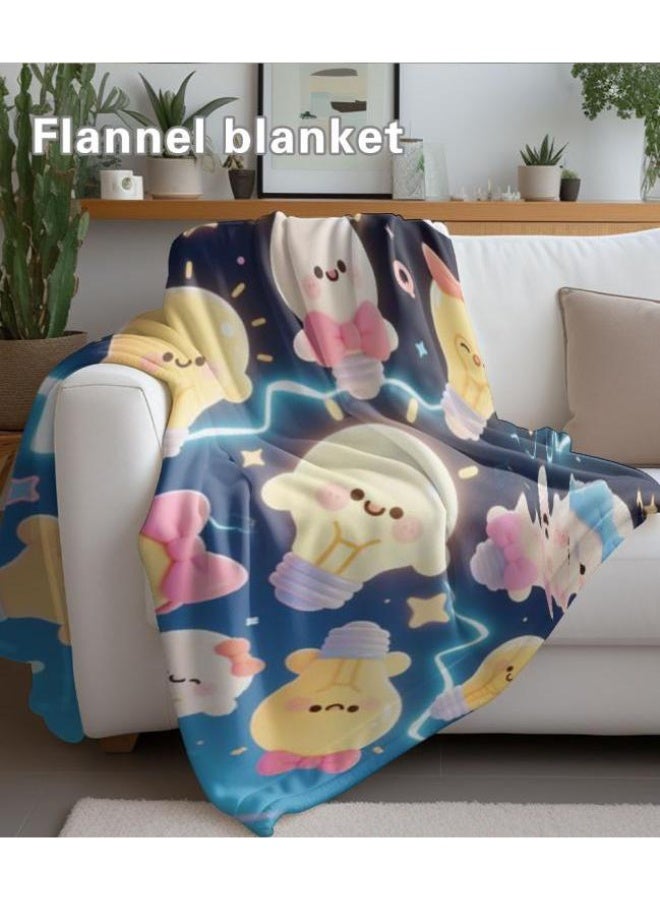 general Wisdom Fairy (latest) flannel thin blanket (warm and comfortable, suitable for sleep, game use, dust and sandproof) 150cm*200cm - 7 - Image 4