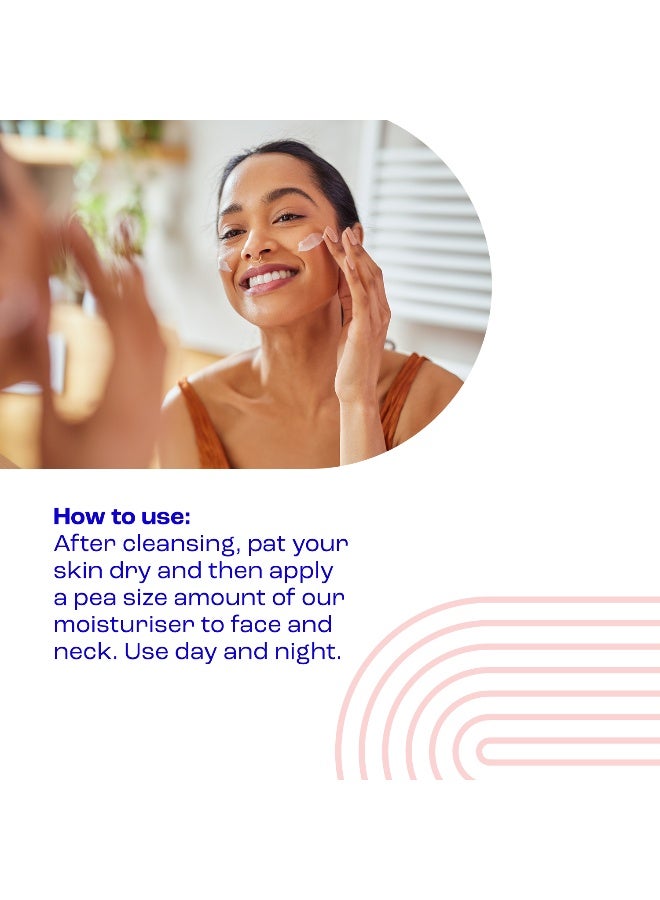 E45 Face Moisturiser – Hydrating Face Cream for Long-Lasting Moisturisation - Lightweight Cream for Dry and Sensitive Skin – Fast-Absorbing and Non-Greasy Formula - Dermatologically Tested - 50ml - Image 4