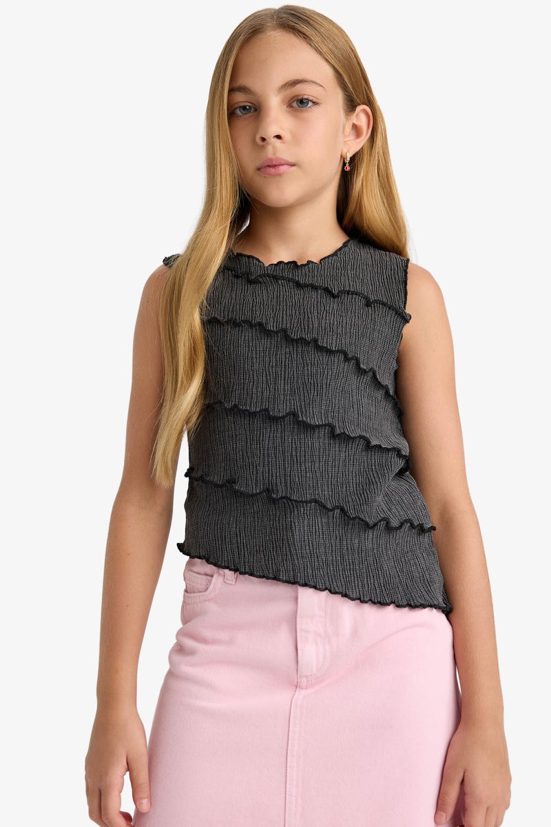 ديفاكتو بلوزة كت بناتي قصة مريحة - Image 4