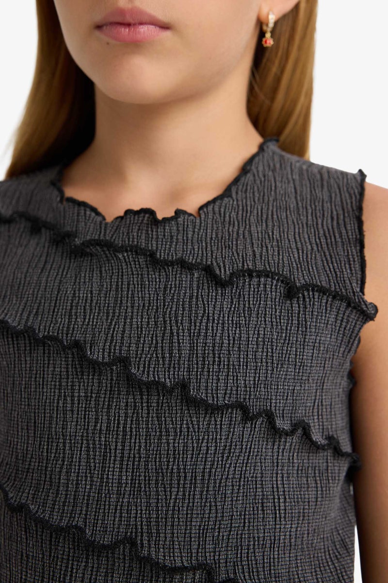 ديفاكتو بلوزة كت بناتي قصة مريحة - Image 5