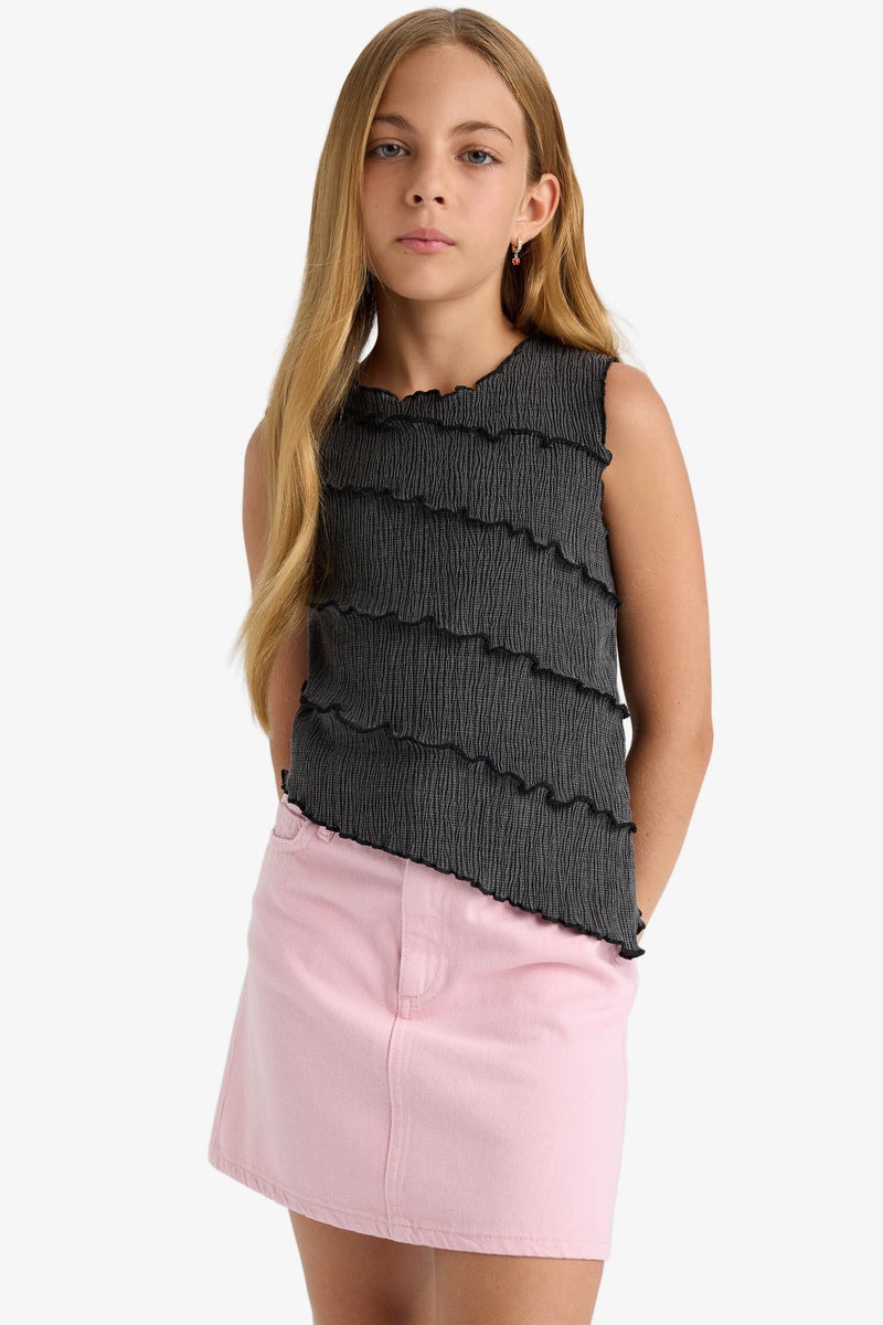 ديفاكتو بلوزة كت بناتي قصة مريحة - Image 3