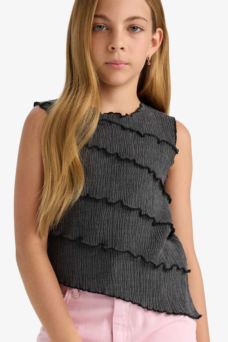 ديفاكتو بلوزة كت بناتي قصة مريحة - Image 1