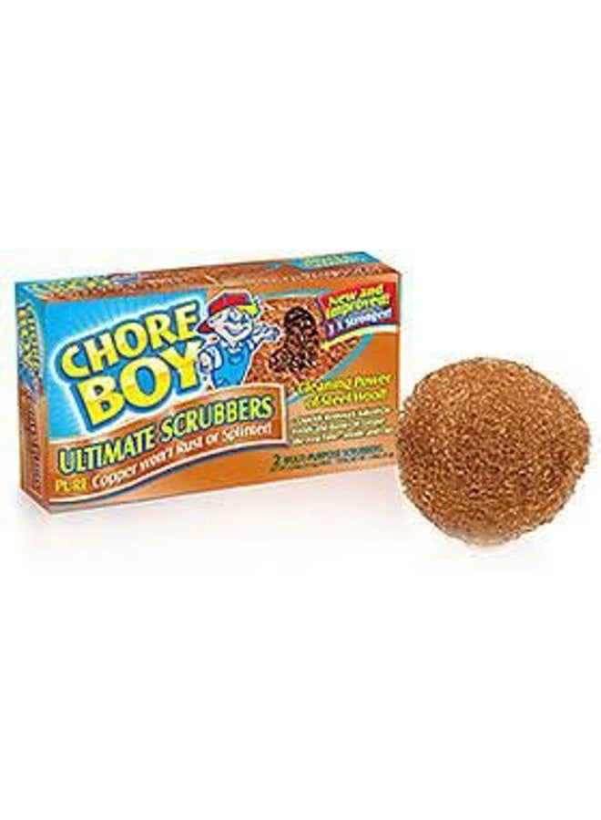 Chore Boy Copper Scouring Pad 4 Count - Image 2