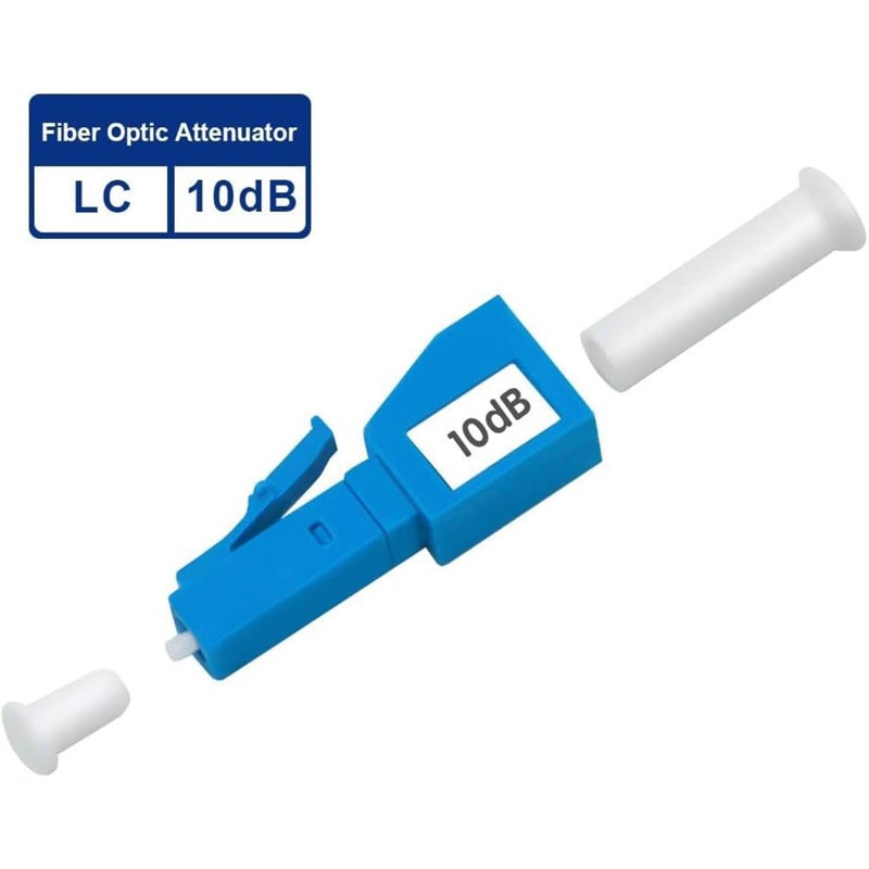 10 PCS 10dB Fiber Optic Adapter Male to LC Female UPC Adapter Visual Fault Locator Fiber Adapter Hybrid Optical Fiber Convertor Adapter for Fiber Optic UPC Coupler Adapter - Image 4