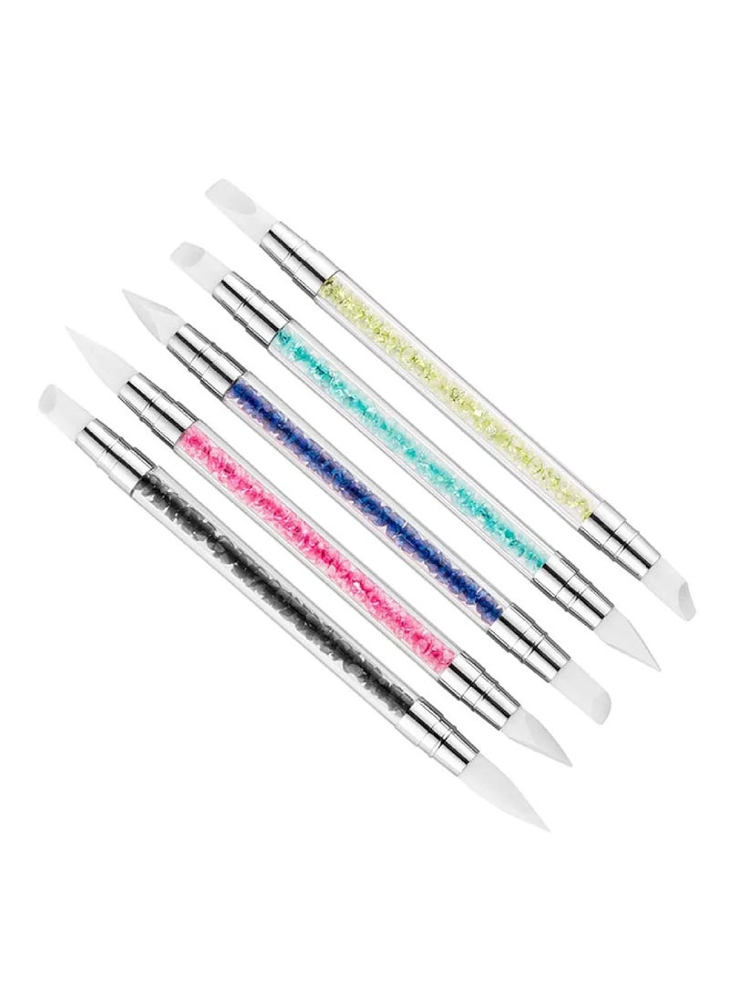 5 قطع من فرش الأظافر المصنوعة من السيليكون - Image 1