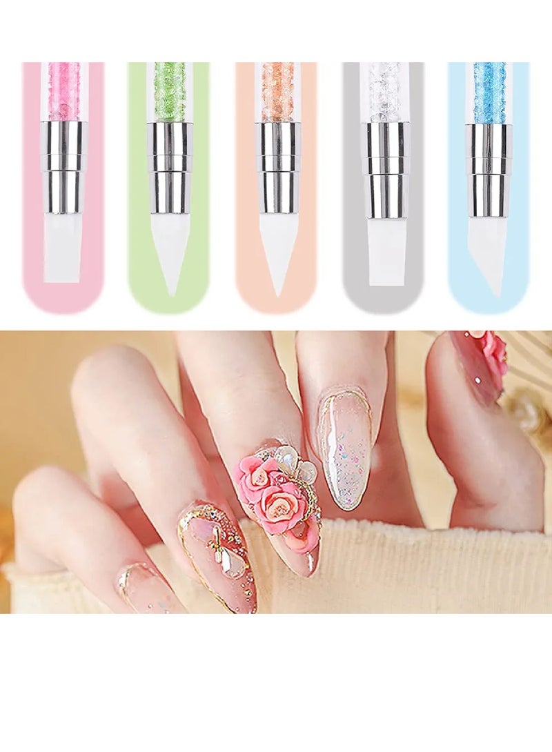 5 قطع من فرش الأظافر المصنوعة من السيليكون - Image 2