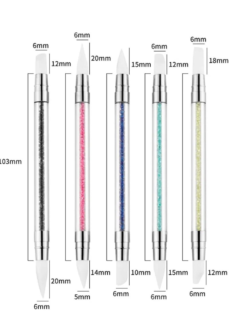 5 قطع من فرش الأظافر المصنوعة من السيليكون - Image 3