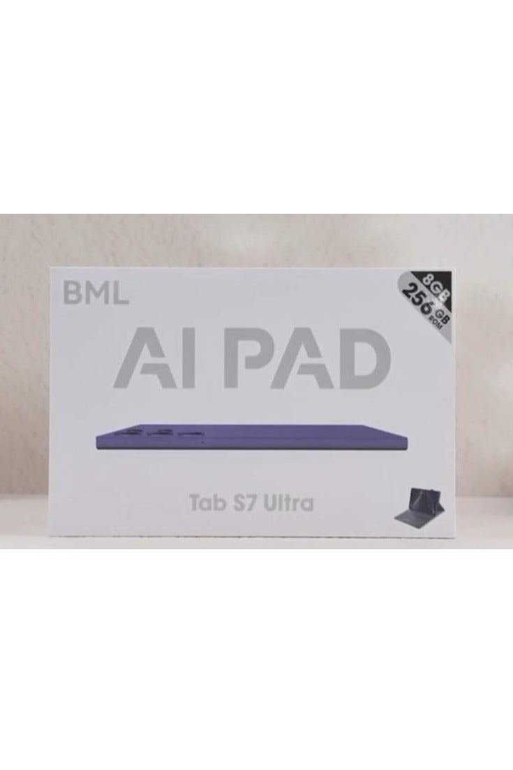 BML Tab S7 Ultra with Keyboard, 7 inch IPS Display 8GB RAM 256GB Rom - with Powerful 10000mAh Battery Gold - Image 1