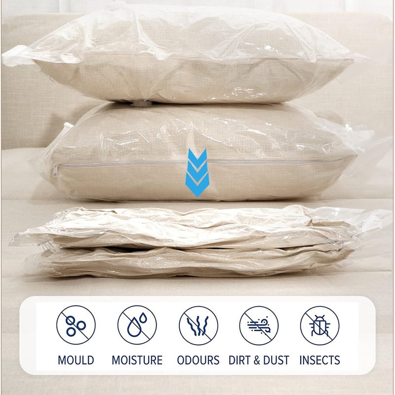 Extra Strong Vacuum Seal Clothes Storage Bags - Storage Bag for Bed Sheets, Pillows, Quilts, Textiles and More (Medium) - Image 5