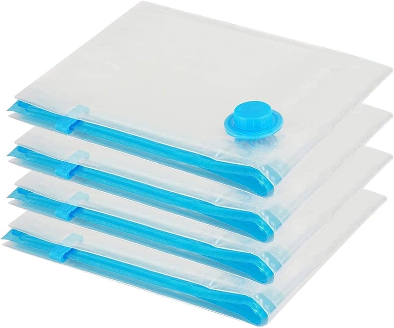 Extra Strong Vacuum Seal Clothes Storage Bags - Storage Bag for Bed Sheets, Pillows, Quilts, Textiles and More (Medium) - Image 1