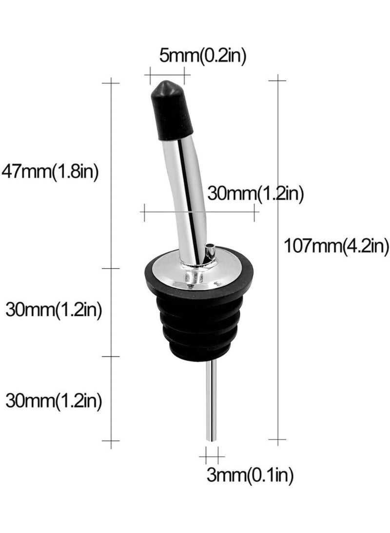 24 pcs Value Pack, Stainless Steel Pour Spouts with Sealed Dust Caps - Image 4