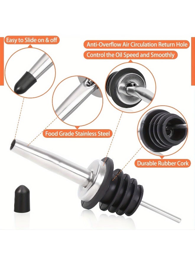 24 pcs Value Pack, Stainless Steel Pour Spouts with Sealed Dust Caps - Image 2