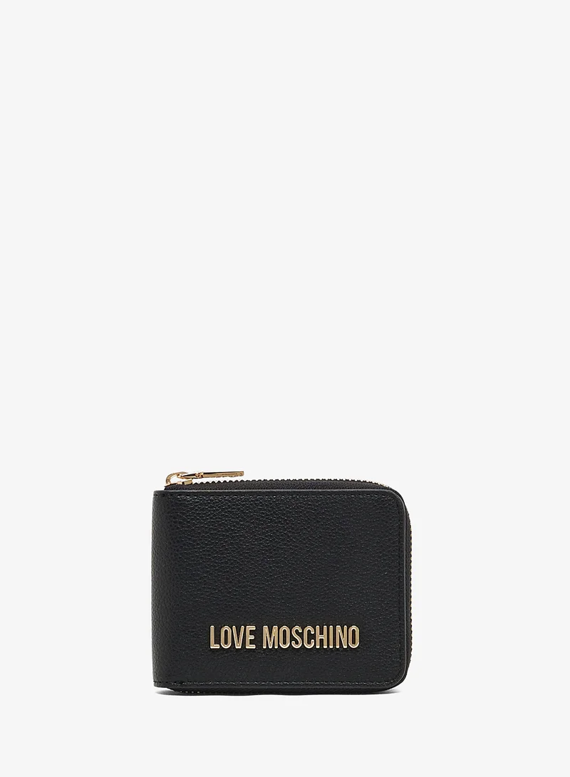 Love Moschino Logo bi fold wallets