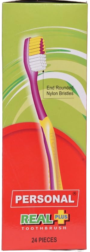 Personal Real Plus Soft Reaches All the Critical Areas Manual Toothbrush for Adult (24 Pack) - Image 2