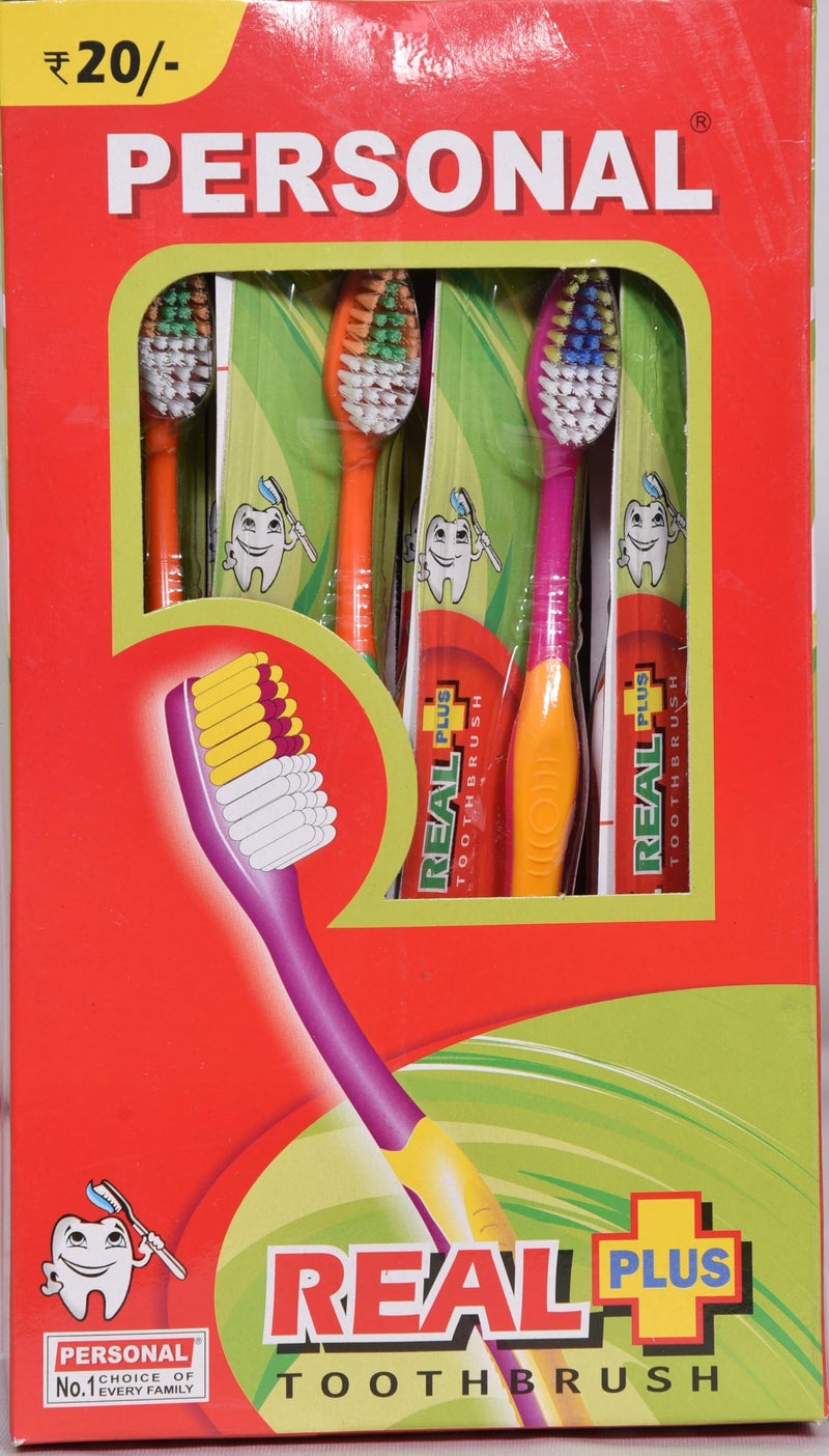 Personal Real Plus Soft Reaches All the Critical Areas Manual Toothbrush for Adult (24 Pack) - Image 1