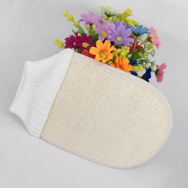 2pcs Natural Loofah Sponge Pads Bath Exfoliating Loofah Sponge for Shower and Spa - Image 3
