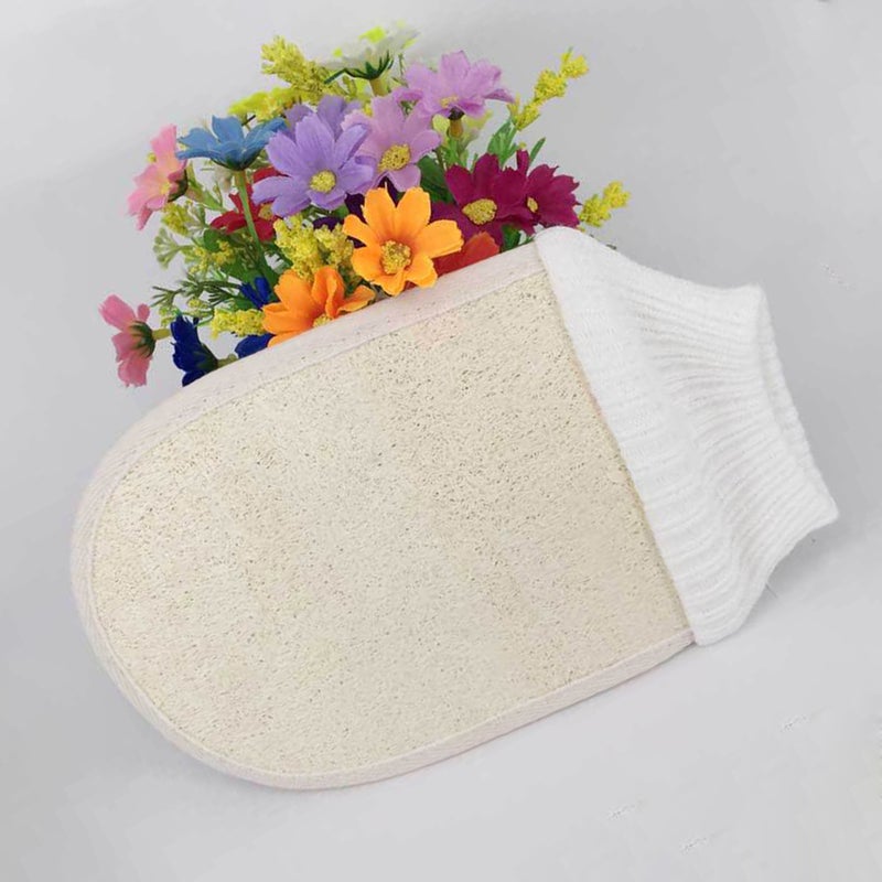 2pcs Natural Loofah Sponge Pads Bath Exfoliating Loofah Sponge for Shower and Spa - Image 1