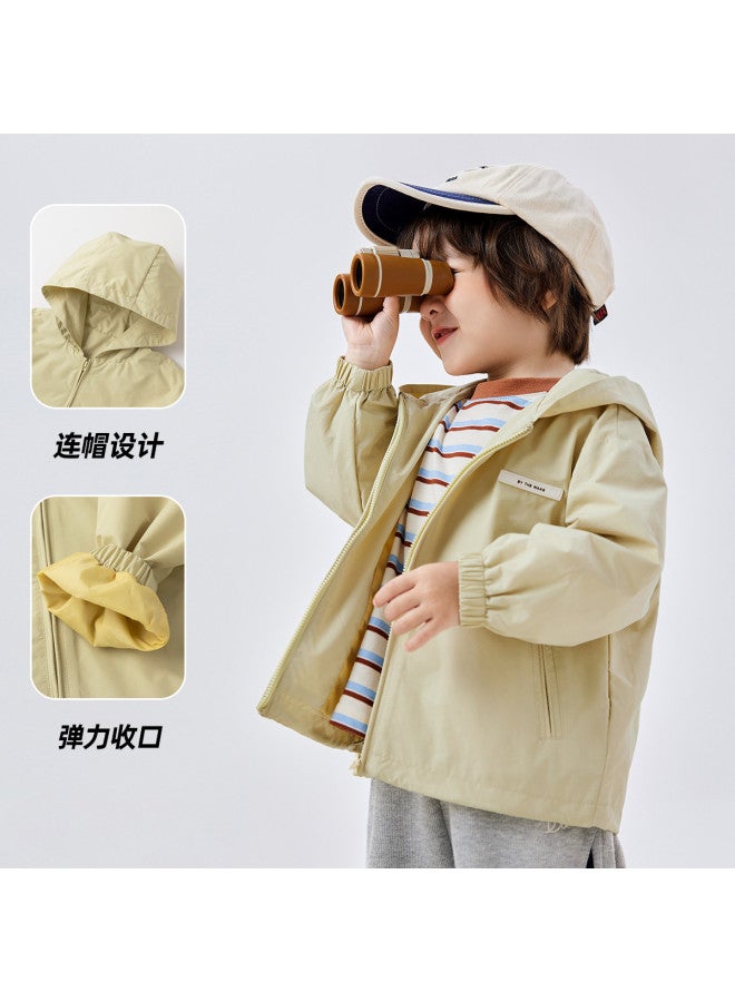 Doodle Home kids' Hooded Jacket - Boys' Softshell Fall Coat & Girls' Windproof Outerwear For Children - Image 4