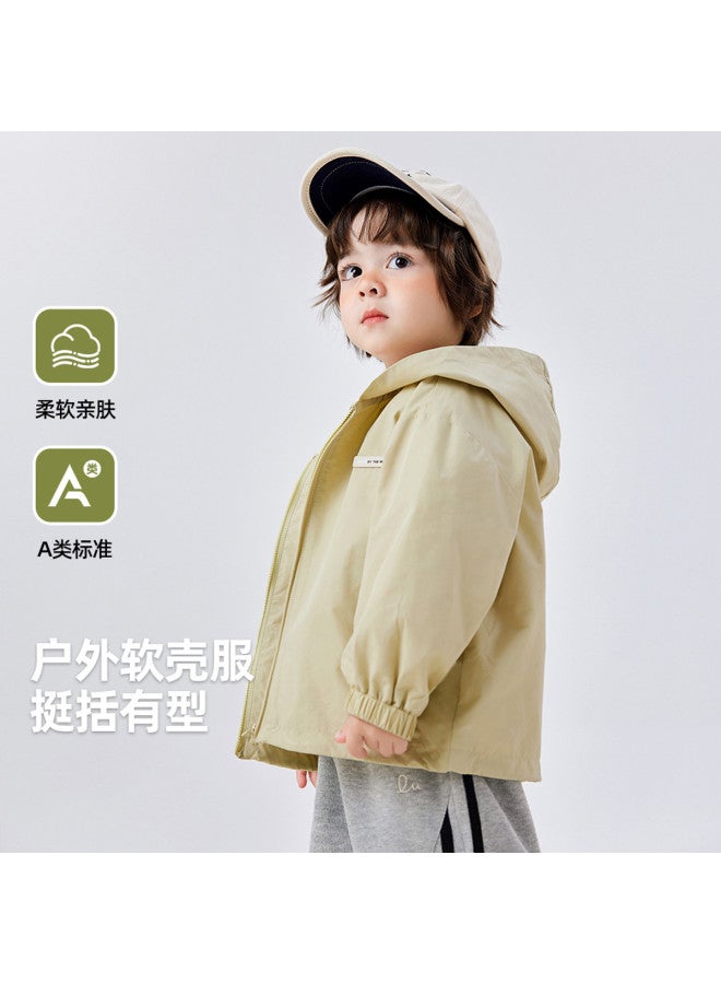 Doodle Home kids' Hooded Jacket - Boys' Softshell Fall Coat & Girls' Windproof Outerwear For Children - Image 2
