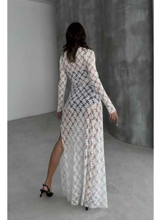 Lace Slit Dress  - Image 2
