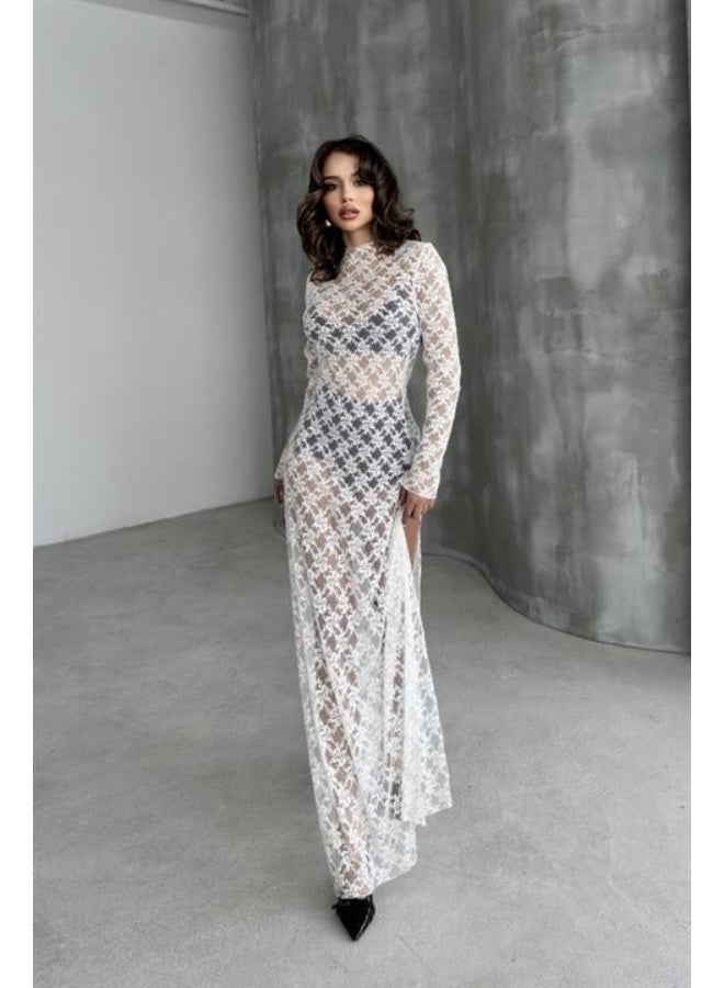 Lace Slit Dress  - Image 3