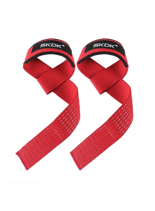 إس كي دي كي SKDK القطن الصلب سحب حزام المعصم مع حزام ميت ، النيوبرين العازلة المعصم وسادة سيليكون المضادة للانزلاق - رفع الأثقال ، واللياقة البدنية ، Xfit ، تدريب القوة - Image 1