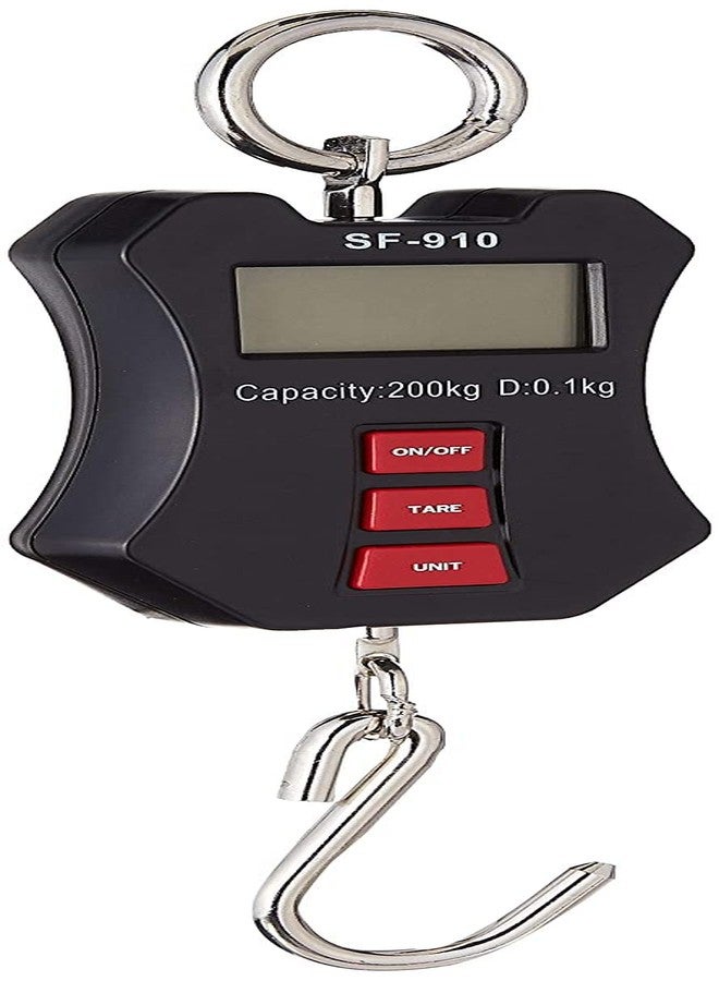 Metis Mini Crane Hanging Scale (Capacity 200 Kg), Heavy Duty Digital Hanging Scales LCD Display with Backlight for Home Farm and Market Fishing. - Image 3