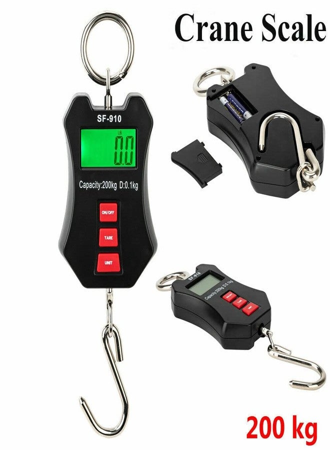 Metis Mini Crane Hanging Scale (Capacity 200 Kg), Heavy Duty Digital Hanging Scales LCD Display with Backlight for Home Farm and Market Fishing. - Image 2