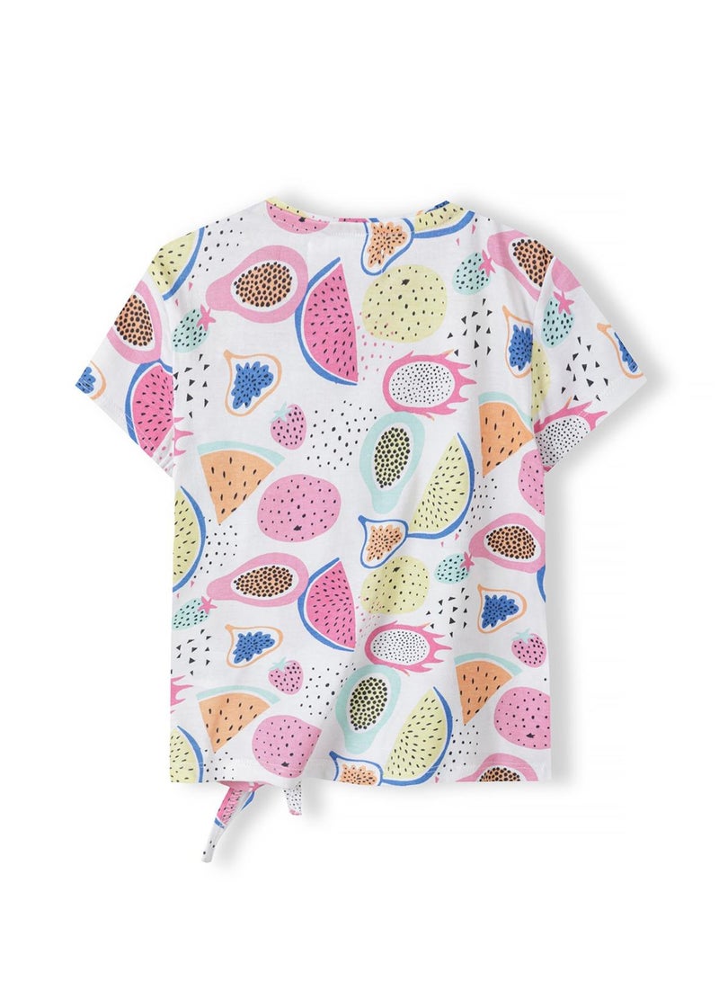 Girls Short Sleeve T-Shirt with Glitter Detail