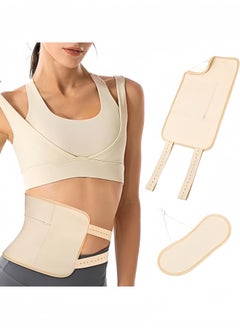 DAREU Adjustable Reusable Castor Oil Pack Wrap for Liver Detox – Elastic Strap, Bamboo Cotton, Machine Washable, Anti-Oil Leak (White)  - Image 2