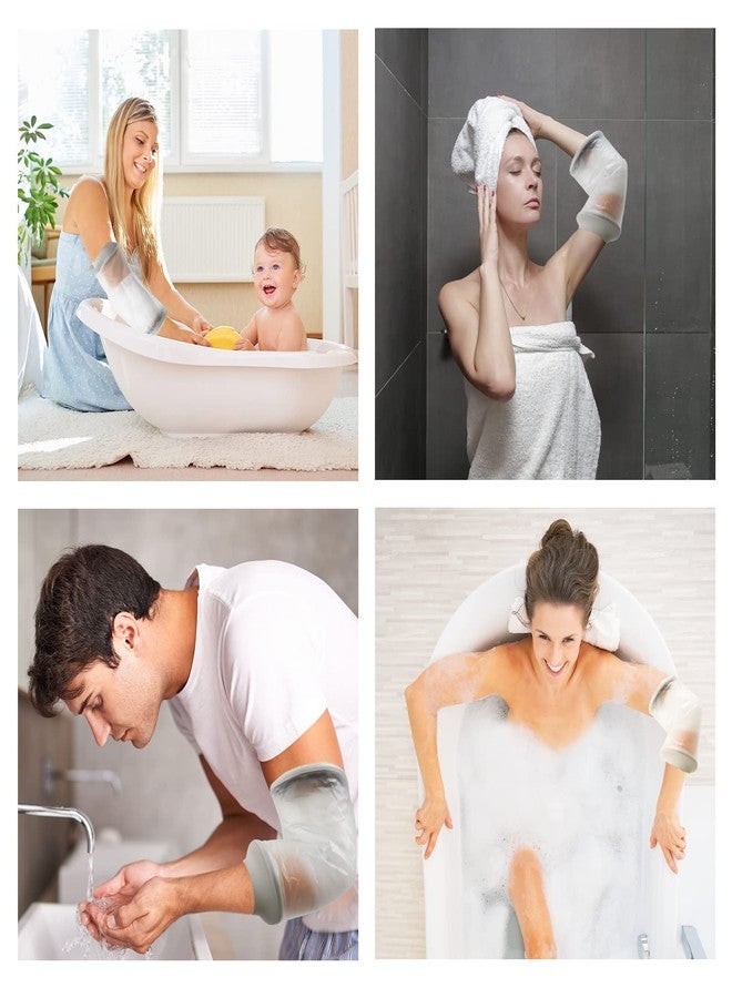 Qinaoco PICC Line Shower Cover, PICC Line Covers for Upper Arm Waterproof IV & PICC Line Sleeve Protector, Waterproof Cast Cover for Elbow Adult Shower Sleeve for PICC Line, Reusable - Image 4