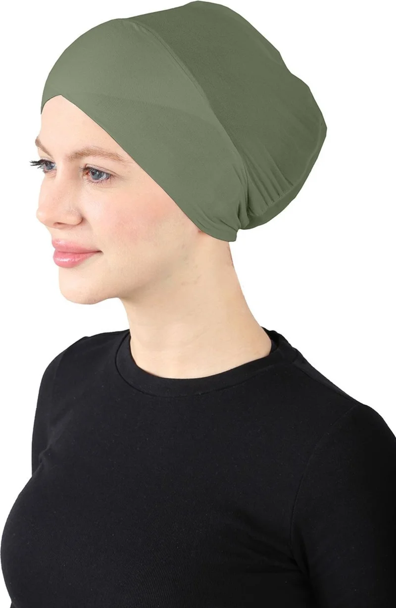 Ecardin Parisian Cross Bonnet - St 370 Khaki