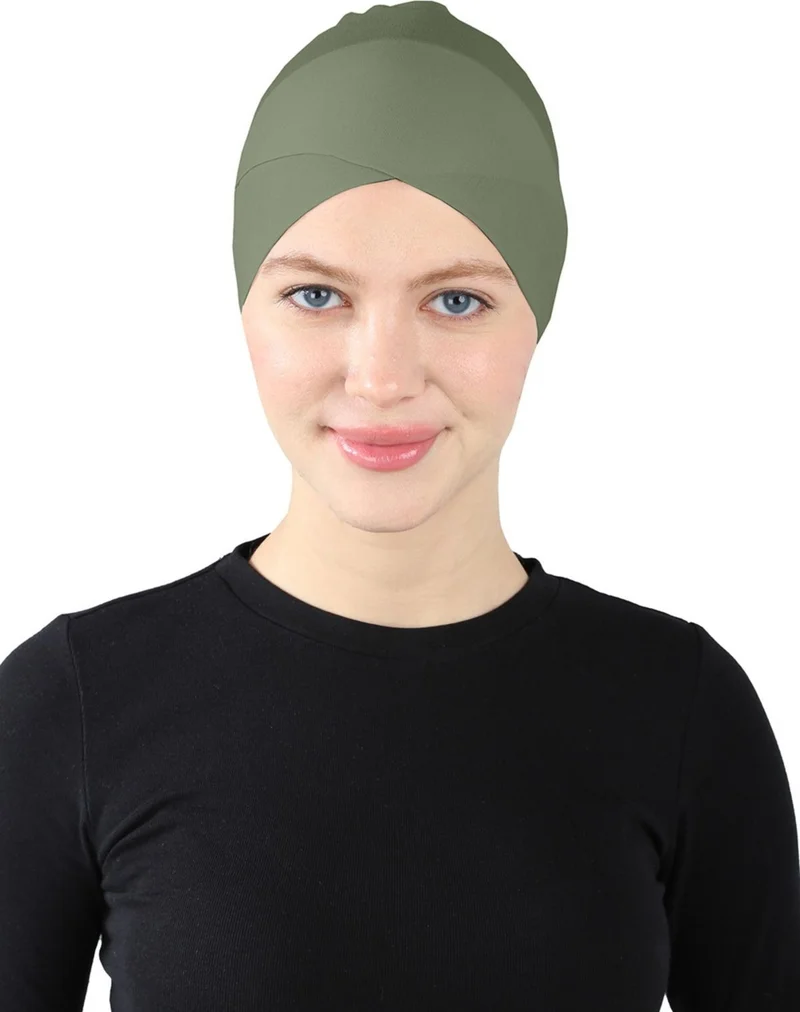 Ecardin Parisian Cross Bonnet - St 370 Khaki