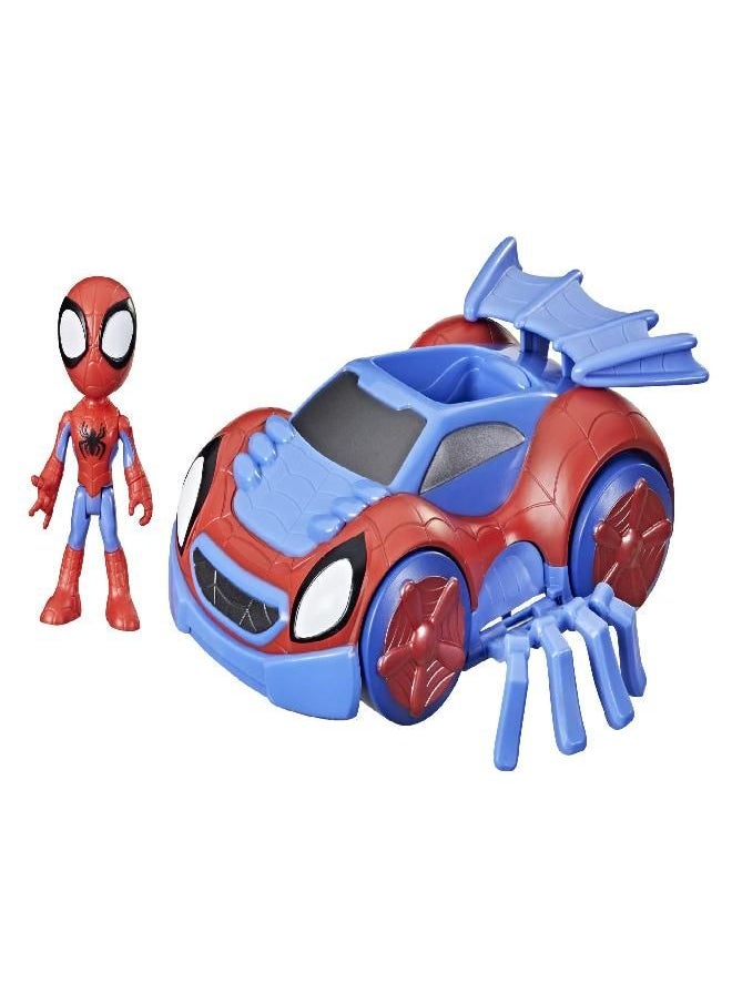 Spidey and His Amazing Friends Marvel Change 'N Go Web-Crawler and Spidey Action Figure, 2-in-1 Vehicle, 4-Inch Figure, for Kids Ages 3 and Up - pzsku/Z4781840691B6896B227AZ/45/_/1686134136/e7434557-d6ce-489a-bf56-f7e451a34a81