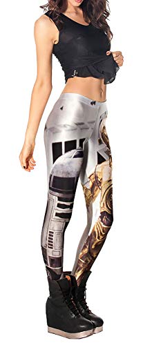 QZUnique Ankle Length Leggings Halloween Women's Footless Elastic Yoga Pants Digital Print Stretchy Tights - Image 3