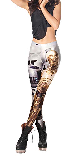 QZUnique Ankle Length Leggings Halloween Women's Footless Elastic Yoga Pants Digital Print Stretchy Tights - Image 2