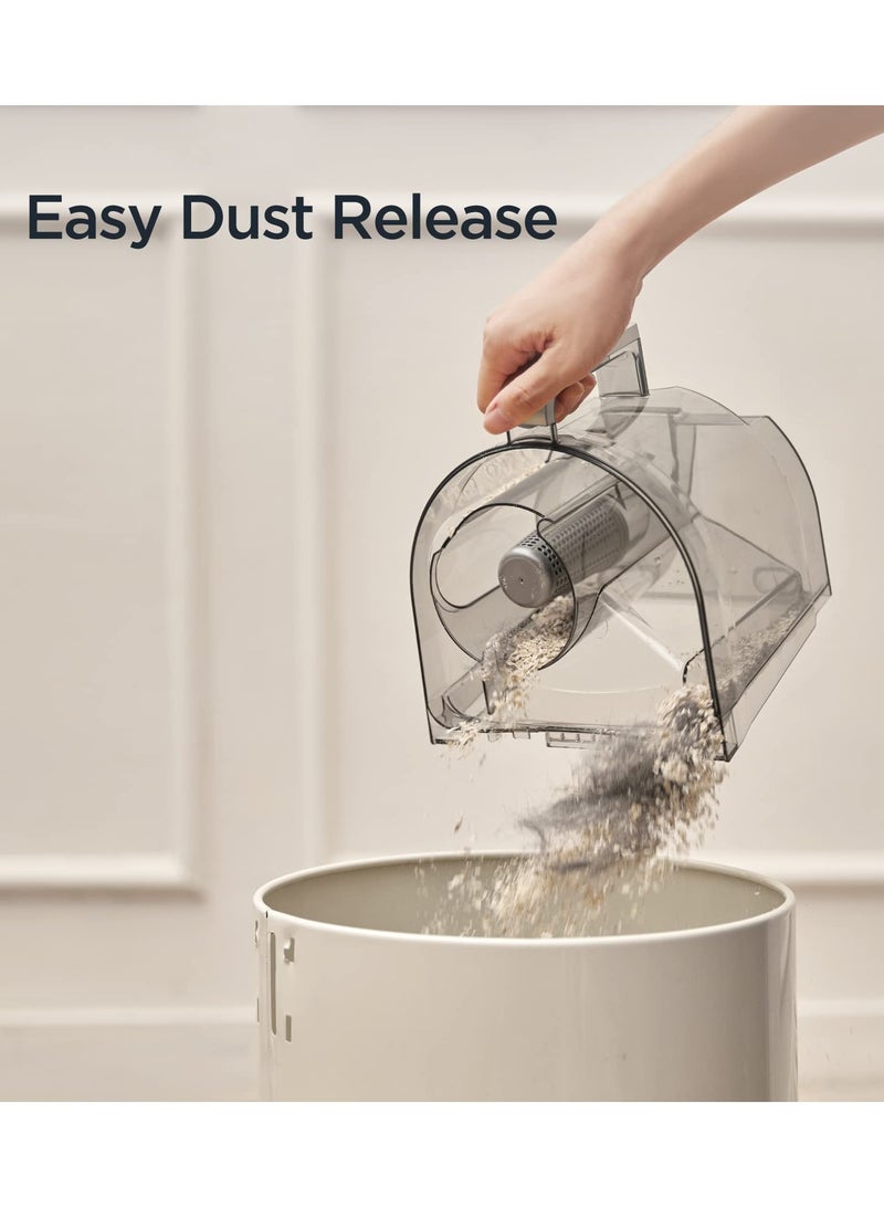1800W Vacuum Cleaner 23Kpa Cyclone Filtration 2.2L Dust Cup Canister Bagless Vacuum Cleaner Washable Filter for Pet Hair, Carpet, Tile - Mini-Apollo-White