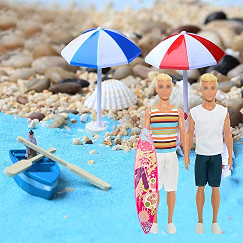 SOTOGO 27 Pieces Doll Clothes and Accessories for 12" Boy Doll Includes 12 Sets Casual Clothes, Career Jacket,Pants Outfits,Shoes and Surfboard - Image 5