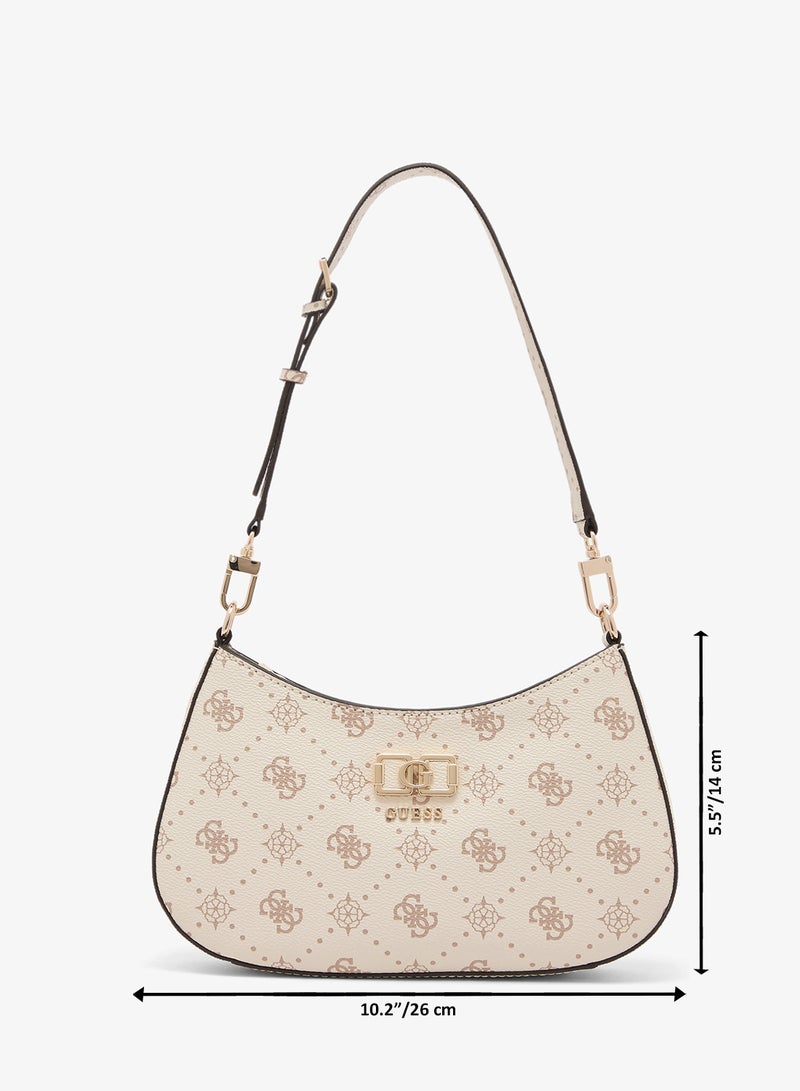 GUESS Emelie Logo Top Zip Shoulder Bag - Image 5