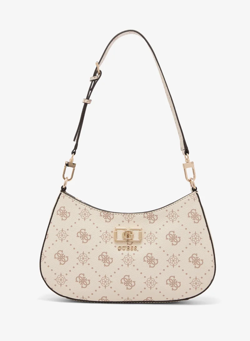 Emelie Logo Top Zip Shoulder Bag