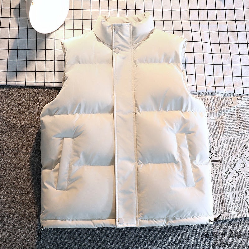 Men'S Cotton-Padded Jacket Vest For Men And Women With Cold-Proof Warm Loose Outer Wear All-Match Sleeveless Vest Vest Trendy - Image 2
