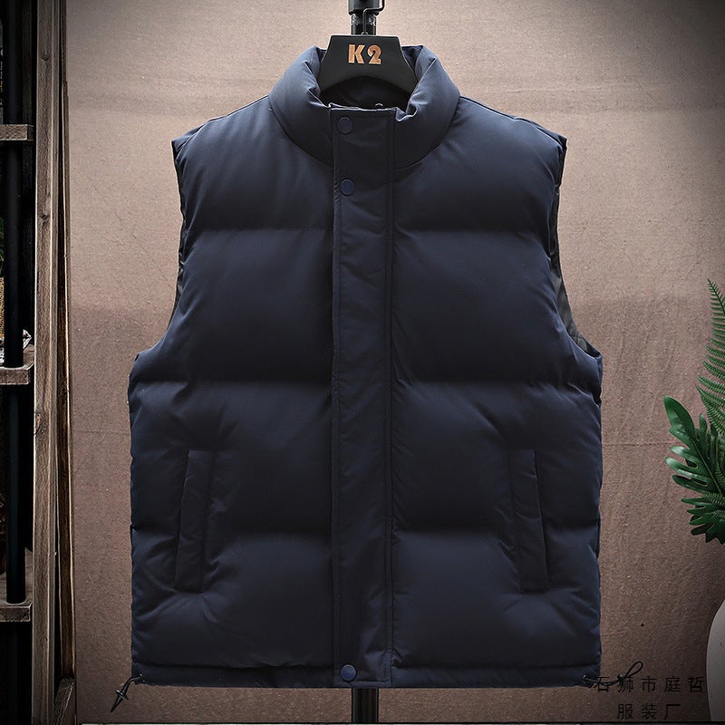 Men'S Cotton-Padded Jacket Vest For Men And Women With Cold-Proof Warm Loose Outer Wear All-Match Sleeveless Vest Vest Trendy - Image 4