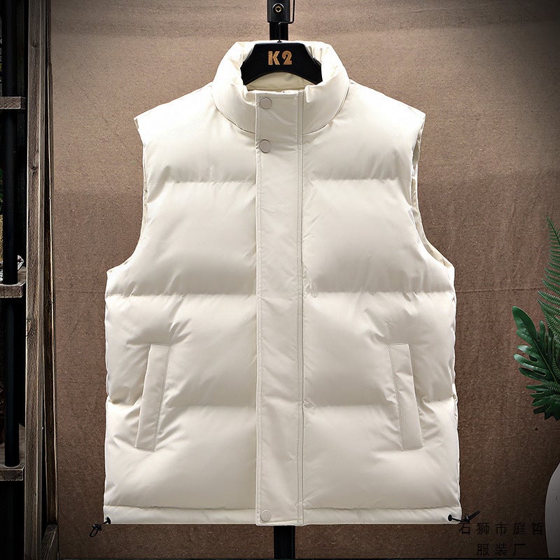 Men'S Cotton-Padded Jacket Vest For Men And Women With Cold-Proof Warm Loose Outer Wear All-Match Sleeveless Vest Vest Trendy - Image 5
