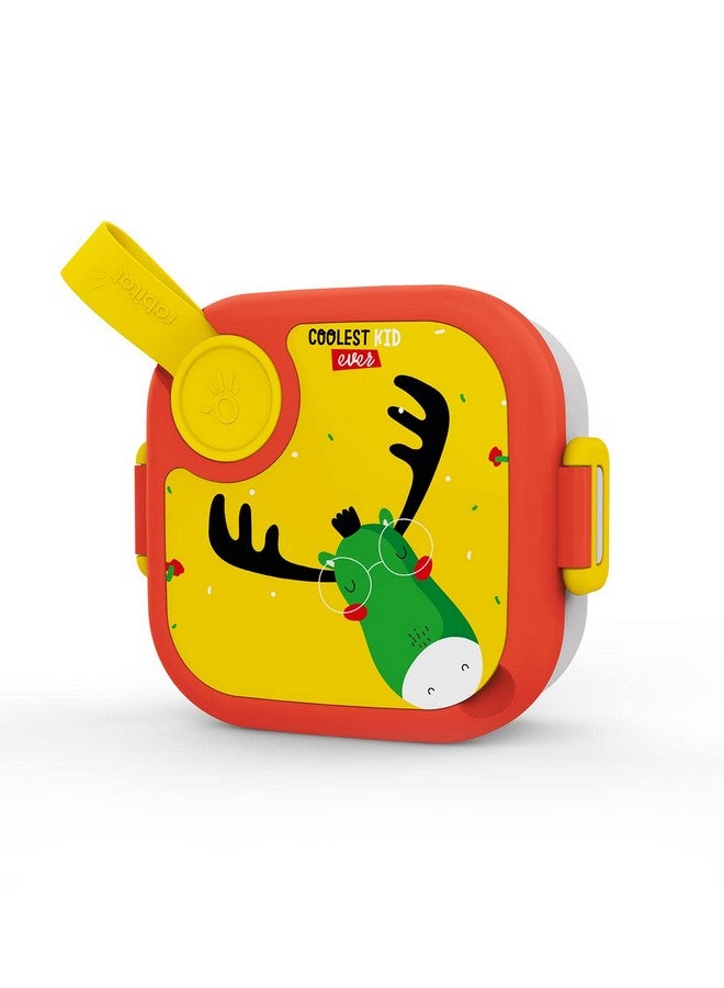 Rabitat rabitat LUNCHMATE Mini Stainless Steel Lunch Box Coolest Kid Ever 500 ml - 2 Years Brand Warranty | Tiffin Box for Kids | Steel Lunch Box for School Girls and Boys  - Image 1
